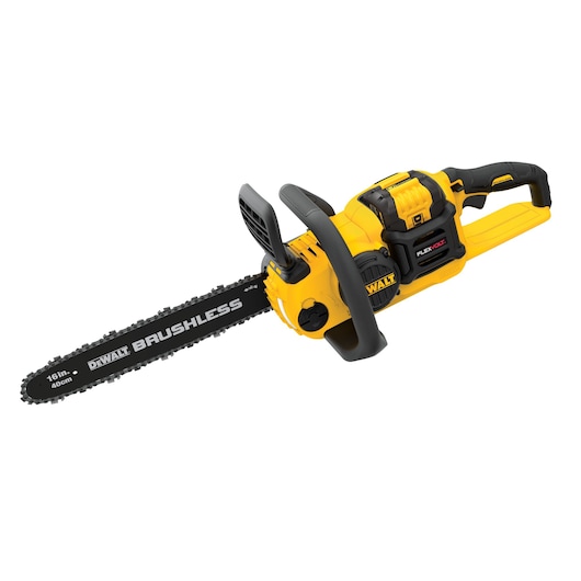 Overhead view of FLEXVOLT Cordless Chainsaw