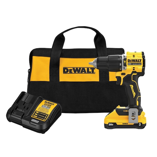 ATOMIC(™ )20V MAX 1/2 in. Hammer Drill Kit with 3.0 Ah Battery 