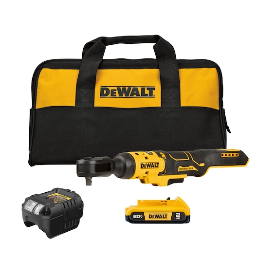 ATOMIC COMPACT SERIES™ 20V MAX* Brushless 3/8 in. Ratchet Kit