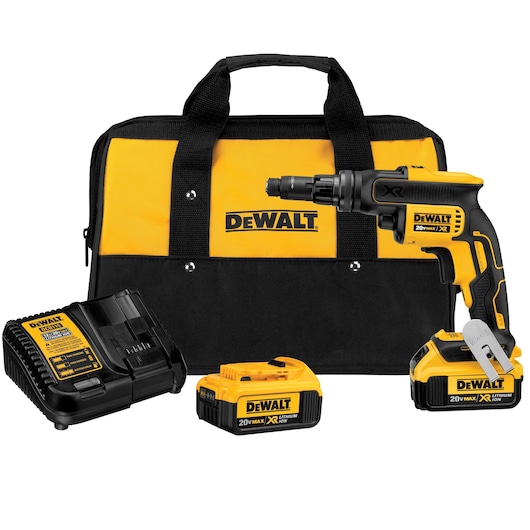XR Versa-Clutch adjustable torque screw gun kit.