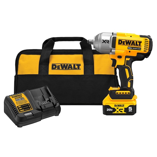 20V MAX XR(R) 1/2 in. High Torque Impact Wrench Kit with 20V MAX 5.0 Ah Battery 