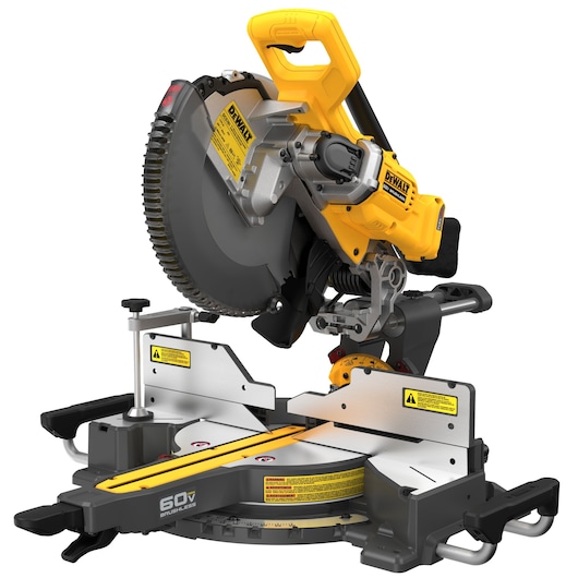 Sixty volt max cordless double bevel sliding miter saw