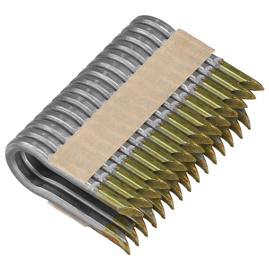 profile of Galvanized Barbed Fencing Staples.