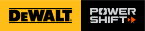 DEWALT® POWERSHIFT™ Horizontal Primary Logo in RGB color DEWALT® POWERSHIFT™ Horizontal Primary Logo in RGB color