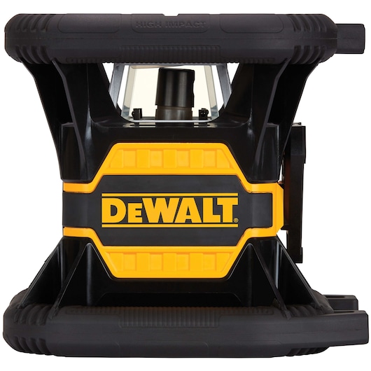 Right profile of tool connect green tough rotary laser level.