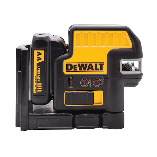 Right profile of compatible 5 spot cross line red laser.