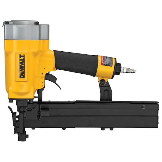 Wide crown lathing stapler.