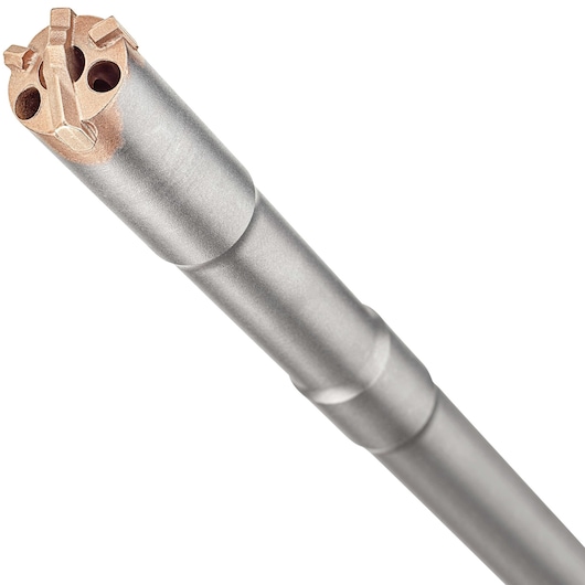 Close up of 1 inch hollow design feature on SDS Max Hollow Bit.