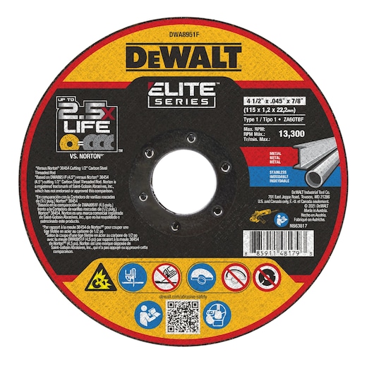 DEWALT® ELITE SERIES™ Cutting Wheels