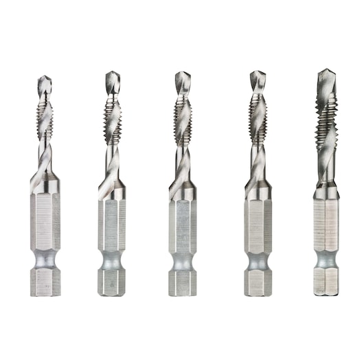 5 pc Drill Tap Set