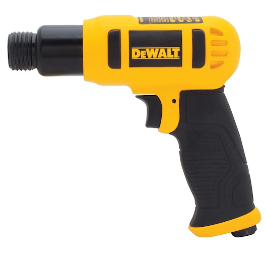 Side view of DEWALT chisel hammer.