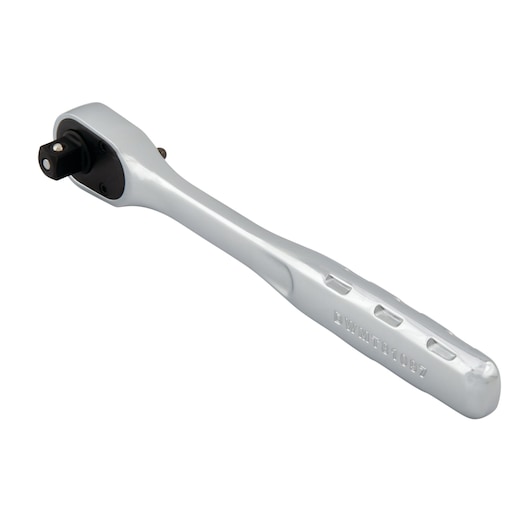 Profile of 3 eighths inch drive quick release ratchet.