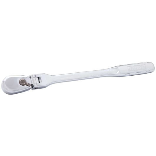 Profile of 3 eighths inch drive flex head ratchet.