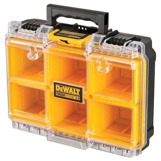 Left profile of a tough system 2.0 deep compact organizer.