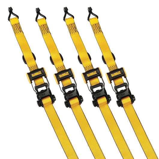1.5" x 16' Ratchet Tie-Down Straps 3300 LB Break Strength (2 PK)