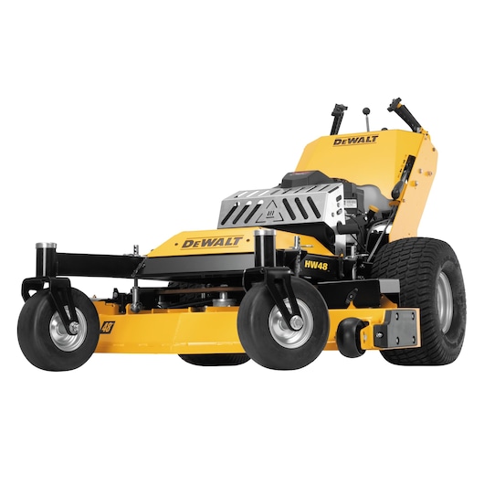 Profile of 48 inch Kawasaki Gas Hydrostatic Commercial Hydro Walk Mower.