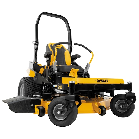 Profile of 60 inch Kawasaki Gas Hydrostatic Commercial Zero Turn Mower.